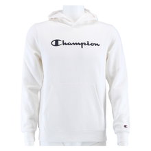 Champion Kapuzenpullover Hoodie Big Logo Print (gefüttert) weiss Kinder