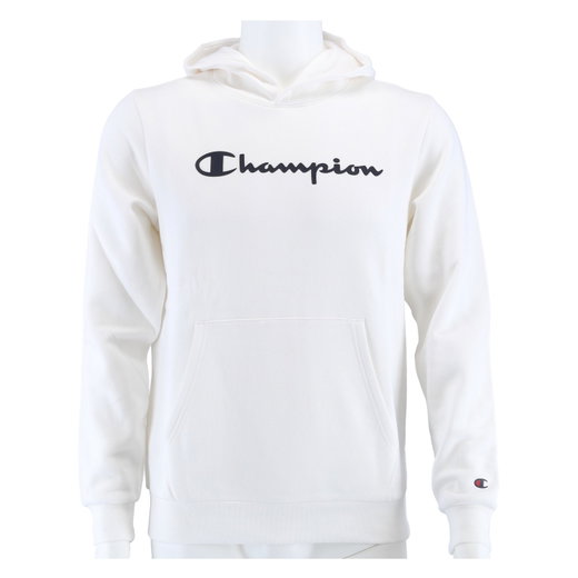 Champion Hoodie Big Logo Print Hoodie (lined) white Boys