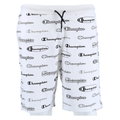 Champion Freizeithose Bermuda (Baumwolle) Allover Script-Print kurz weiss Jungen