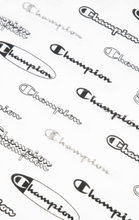 Champion Freizeit Tshirt (Baumwolle) Allover Script-Print weiss Kinder