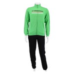 Champion Trainingsanzug Logo (Jacke&Hose aus Baumwolle) grün/schwarz Kinder