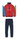 Champion Trainingsanzug Logo (Jacke&Hose aus Baumwolle) rot/navyblau Kinder