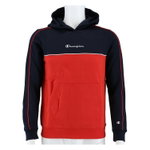 Champion Kapuzenpullover (Hoodie) - leichtes Fleece - navyblau/rot Kinder
