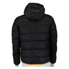 Champion Steppjacke mit Kapuze (kleiner Logo) schwarz/gelb Kinder