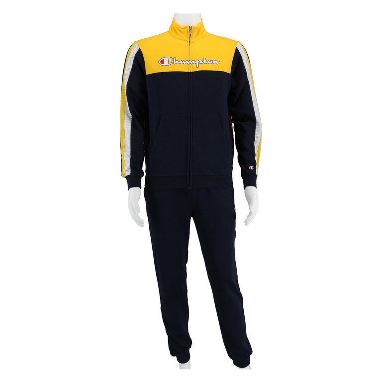 Champion Trainingsanzug ( Jacke & Hose ) Big Logo dunkelblau/gelb Jungen