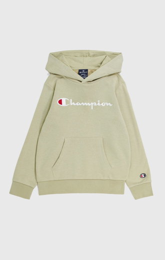 Champion Kapuzenpullover (Baumwoll-Hoodie) Big Logo beige Kinder