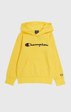Champion Kapuzenpullover (Baumwoll-Hoodie) Big Logo gelb Kinder
