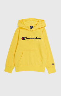 Champion Kapuzenpullover (Baumwoll-Hoodie) Big Logo gelb Kinder