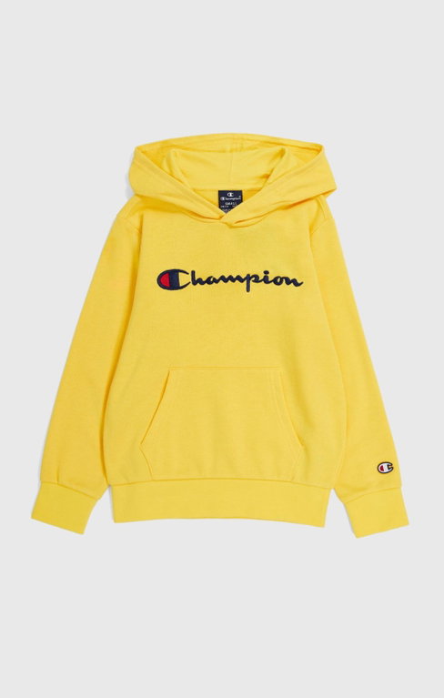 Champion Kapuzenpullover (Baumwoll-Hoodie) Big Logo gelb Kinder