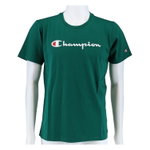 Champion Freizeit-Tshirt (Baumwolle) Crew mit Logo-Schriftzug grün Kinder