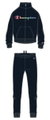 Champion Trainingsanzug (Jacke&Hose aus Baumwolle) Big Logo-Print schwarz Mädchen