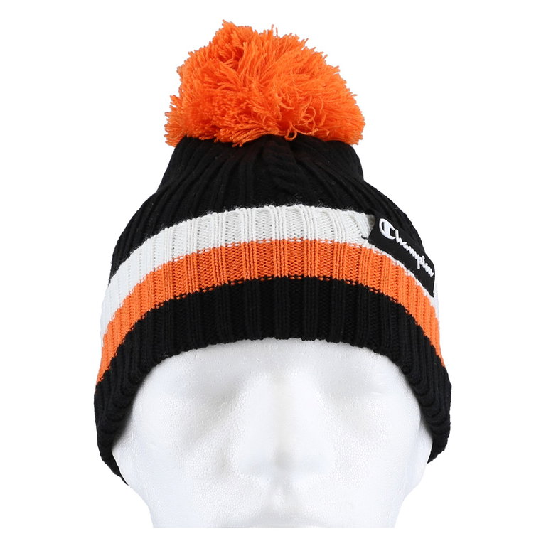 Champion Mütze Legacy Knit Bommel schwarz Kinder 1er
