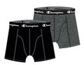Champion Boxershort (Baumwolle) Unterwäsche schwarz/dunkelgrau Herren - 2er Pack