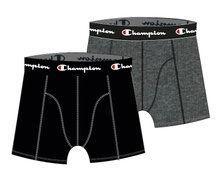 Champion Boxershort (Baumwolle) Unterwäsche schwarz/dunkelgrau Herren - 2er Pack