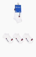 Champion Tennissocken (Baumwolle) Sneaker Schriftzug-Print weiss Herren - 3 Paar
