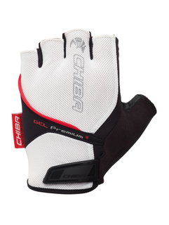 Chiba Fahrrad Handschuhe Gel Premium weiss