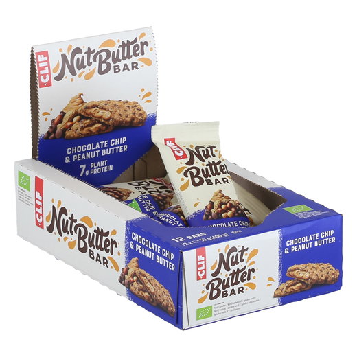 Clif Bar Snack Bars Chocolate Chip & Peanut Butter Organic - Chocolate Chip & Peanut Butter 12x50g Box