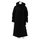 CMP Wintermantel Coat Fix Hood (Glanzeffekt, wattiert, warm) schwarz Damen