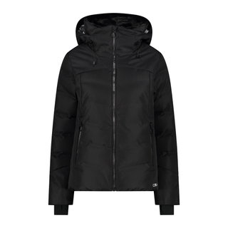 CMP Multifunktions-Winterjacke Fix Hood (wattiert) mit Schneegamasche schwarz Damen