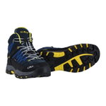 CMP Wanderschuh Rigel Mid WP (wasserdicht) dunkelblau/gelb Kinder