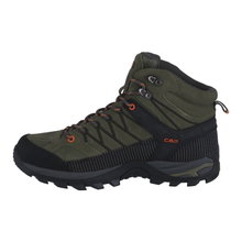 CMP Wanderschuhe Rigel Mid Trekking WP (wasserdicht) olivegrün/orange Herren