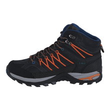 CMP Wanderschuhe Rigel Mid Trekking WP (wasserdicht) dunkelgrau/orange Herren