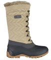 CMP Winterstiefel Nietos Urban Style (Kunstpelzfutter, wasserdichter Überschuh) sandbraun Damen