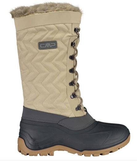 CMP Winter Boots Nietos Urban Style (Faux Fur Lining, Waterproof Overshoe) Sand Brown Women
