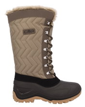 CMP Winterstiefel Nietos Urban Style (Kunstpelzfutter, wasserdichter Überschuh) desertbraun Damen