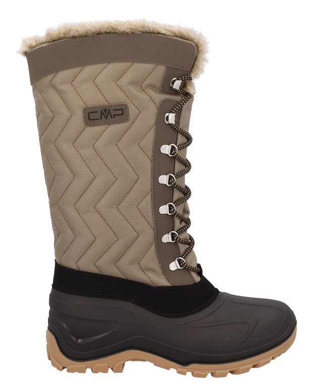 CMP Winterstiefel Nietos Urban Style (Kunstpelzfutter, wasserdichter Überschuh) desertbraun Damen