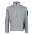 CMP Fleecejacke Knit-Tech mit Stehkragen hellgrau Herren
