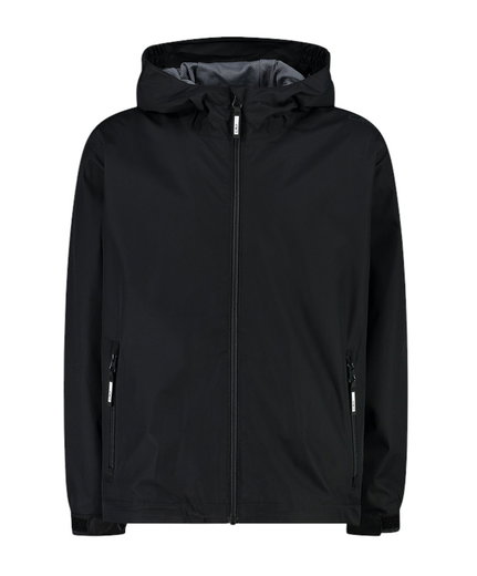 CMP Regenjacke aus Ripstop mit Kapuze (wasserdicht) schwarz Kinder