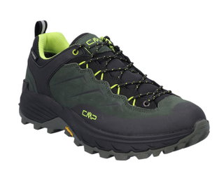 CMP Trekking-Wanderschuhe Huranus Low WP (Nubukleder, wasserdicht) dunkelgrün Herren