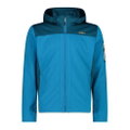 CMP Softshelljacke Light mit Kapuze (winddicht, wasserfest) reefblau Herren
