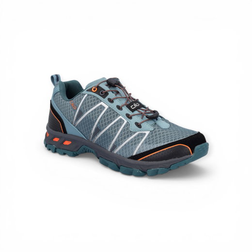 CMP Trail-Laufschuhe Altak (wasserdichtes Mesh-Obermaterial) blau/orange Herren