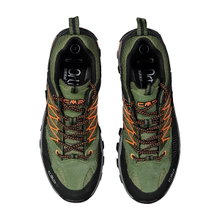 CMP Wanderschuhe Rigel Low WP (Trekking, wasserdicht) grün/orange Herren