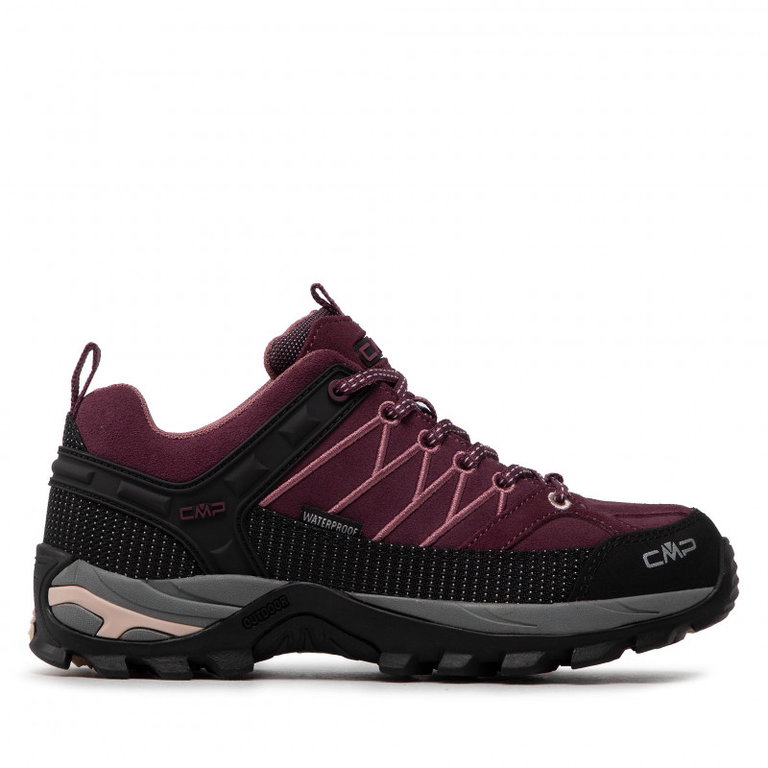 CMP Wanderschuhe Rigel Low WP (Trekking, wasserdicht) dunkelrot Damen