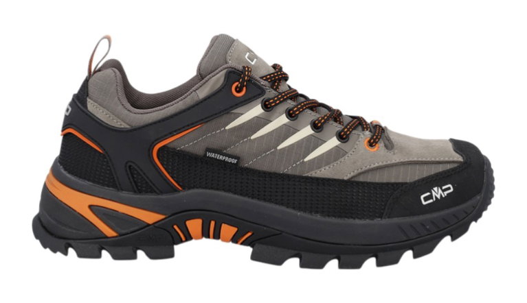 CMP Wanderschuhe Rigel 2.0 Low Trekking WP (wasserdicht) desertbraun/flameorange Herren