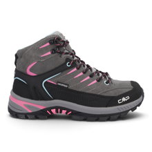 CMP Wanderschuhe Rigel 2.0 Mid WP (Veloursleder, wasserdicht) grau/rosa Mädchen