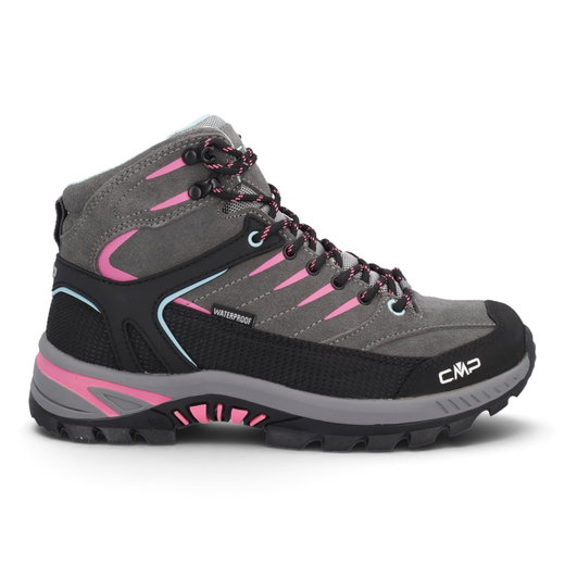 CMP Wanderschuhe Rigel 2.0 Mid WP (Veloursleder, wasserdicht) grau/rosa Mädchen