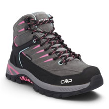 CMP Wanderschuhe Rigel 2.0 Mid WP (Veloursleder, wasserdicht) grau/rosa Mädchen