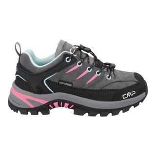 CMP Wanderschuhe Rigel 2.0 Low WP (Veloursleder, wasserdicht) grau/rosa Kinder
