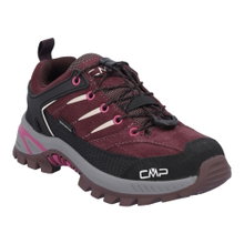 CMP Wanderschuhe Rigel 2.0 Low WP (Veloursleder, wasserdicht) berrypink/schwarz Kinder