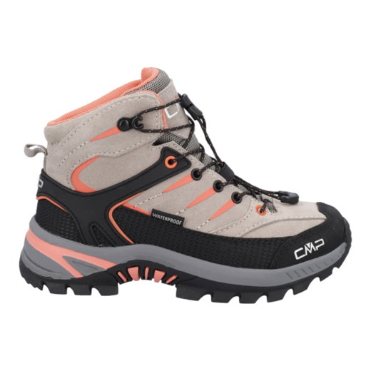 CMP Wanderschuhe Rigel 2.0 Mid WP (Veloursleder, wasserdicht) beige/orange Kleinkinder Mädchen