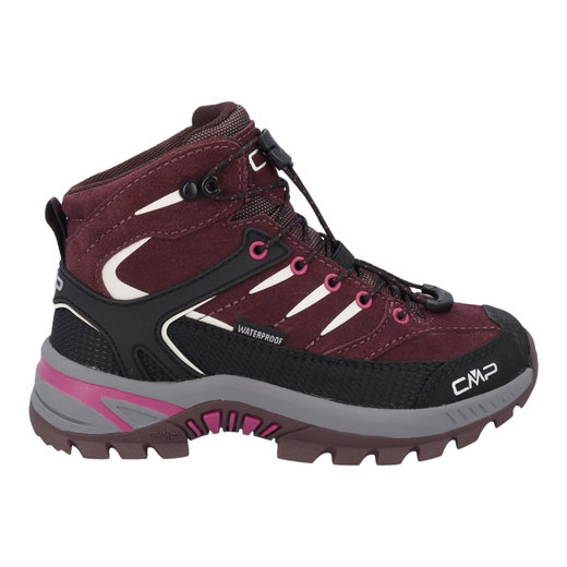 CMP Wanderschuhe Rigel 2.0 Mid WP (Veloursleder, wasserdicht) berrypink/schwarz Kleinkinder Mädchen