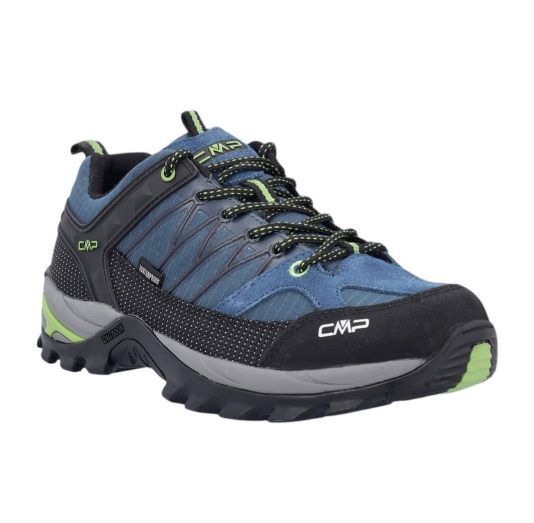CMP Wanderschuhe Rigel Low WP (Trekking, wasserdicht) dunkelblau/schwarz/grün Herren