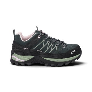 CMP Wanderschuhe Rigel Low WP (Trekking, wasserdicht) dunkelgrün/pink Damen