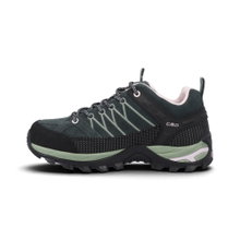 CMP Wanderschuhe Rigel Low WP (Trekking, wasserdicht) dunkelgrün/pink Damen
