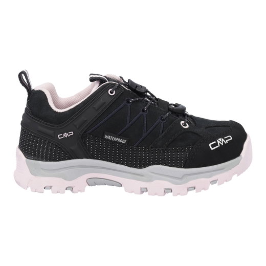 CMP Wanderschuhe Rigel Low WP (Veloursleder, wasserdicht) anthrazitgrau/pink Kinder