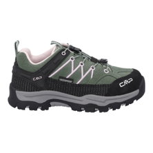 CMP Wanderschuhe Rigel Low WP (Veloursleder, wasserdicht) grün/pink Kinder
